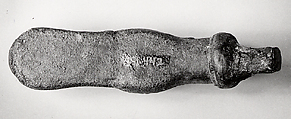 Duck's head with tenon attachment, Bronze or copper alloy