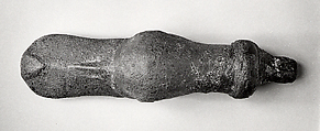 Duck's head with tenon attachment, Bronze or copper alloy