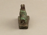 Figurine Pendant of an Ichneumon, inscribed, Cupreous metal