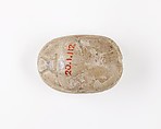 Scarab Incised with Hieroglyphs and Scrolls, Steatite