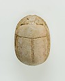 Scarab Inscribed with Hieroglyphs, Glazed steatite