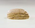 Scarab Inscribed with Hieroglyphs, Glazed steatite