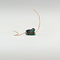 Scaraboid, Green glazed steatite