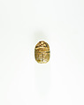Scarab of Amenemhat III, Steatite, traces of green glaze