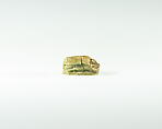 Scarab of Amenemhat III, Steatite, traces of green glaze