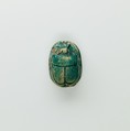 Scarab Inscribed with the Name of Ramesses II, Green glazed steatite