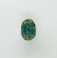 Scarab Inscribed with the Name of Ramesses II, Green glazed steatite