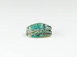 Scarab Inscribed with the Name of Ramesses II, Green glazed steatite