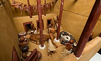 Model of a Slaughter House, Wood, paint, plaster