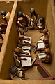 Model of a Granary with Scribes, Wood, plaster, paint, linen, grain