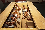 Model Bakery and Brewery from the Tomb of Meketre, Wood, gesso, paint, linen