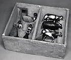 Model Cattle stable from the tomb of Meketre, Plastered and painted wood, gesso