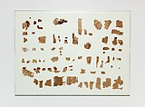 Papyrus fragments from the Book of the Dead of the Scribe Roy, Papyrus, ink