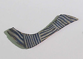 Inlay from shrine: striped inlay, Glass