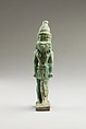 Horus amulet, Faience