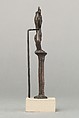 Bes on a column holding a knife, Cupreous metal