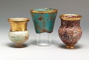 Drinking Cup, Glassy faience, gold