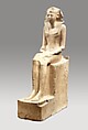 Seated Statue of Hatshepsut, Indurated limestone, paint