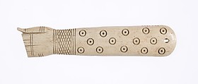 Pair of clappers, Hippopotamus ivory
