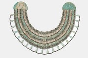 Broad collar, Faience, Paste
