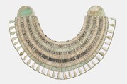 Broad collar, Faience