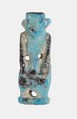 Pakhet (?) Amulet, Faience