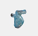 Taweret (?) Amulet, Faience
