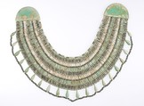 Broad collar, Faience