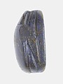 Scarab Inscribed with Nefer in Scroll Border, Lapis lazuli