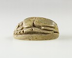 Scarab of an Official, Pale green glazed steatite