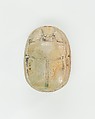 Scarab Decorated with Loops, Steatite, traces of green glaze
