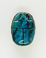 Scarab of an Official, Bright blue glazed steatite