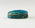 Scarab of an Official, Bright blue glazed steatite