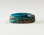 Scarab of an Official, Bright blue glazed steatite