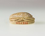 Scarab Inscribed with Hieroglyphs, Steatite