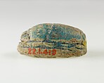Scarab of an Official, Green glazed steatite