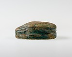 Scarab with Hieroglyphs and Recumbent Donkey, Green glazed steatite