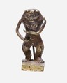 A standing figure of a Bes-image, Gold
