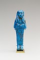 Shabti of Paser, the Vizier of Seti I and Ramesses II, Paser (vizier under Seti I and Ramesses II), Faience