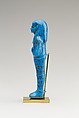 Shabti of Paser, the Vizier of Seti I and Ramesses II, Paser (vizier under Seti I and Ramesses II), Faience