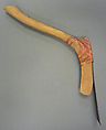 Adze, Wood, copper alloy, leather