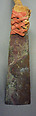 Adze, Wood, copper alloy, leather