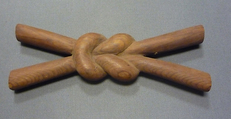Tjes-Knot Amulet from a Foundation Deposit for Hatshepsut's Temple, Wood (cedar)