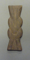 Tjes-Knot Amulet from a Foundation Deposit for Hatshepsut's Temple, Wood (ebony)