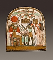 Stela of Tjanetdinetiset and Djedbastet, Wood, paste, paint