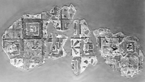 Ceiling Painting from the Tomb Chapel of Senenmut, Mud plaster, paint