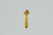 Papyrus scepter (wadj) amulet, Gold sheet