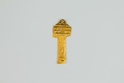 Djed pillar amulet, Gold sheet