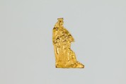 Isis and Horus amulet, Gold sheet