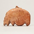 Hippopotamus amulet, Limestone (pink)
